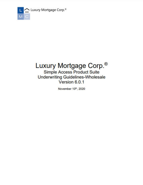 Resources & Documents - Luxury Mortgage® Wholesale