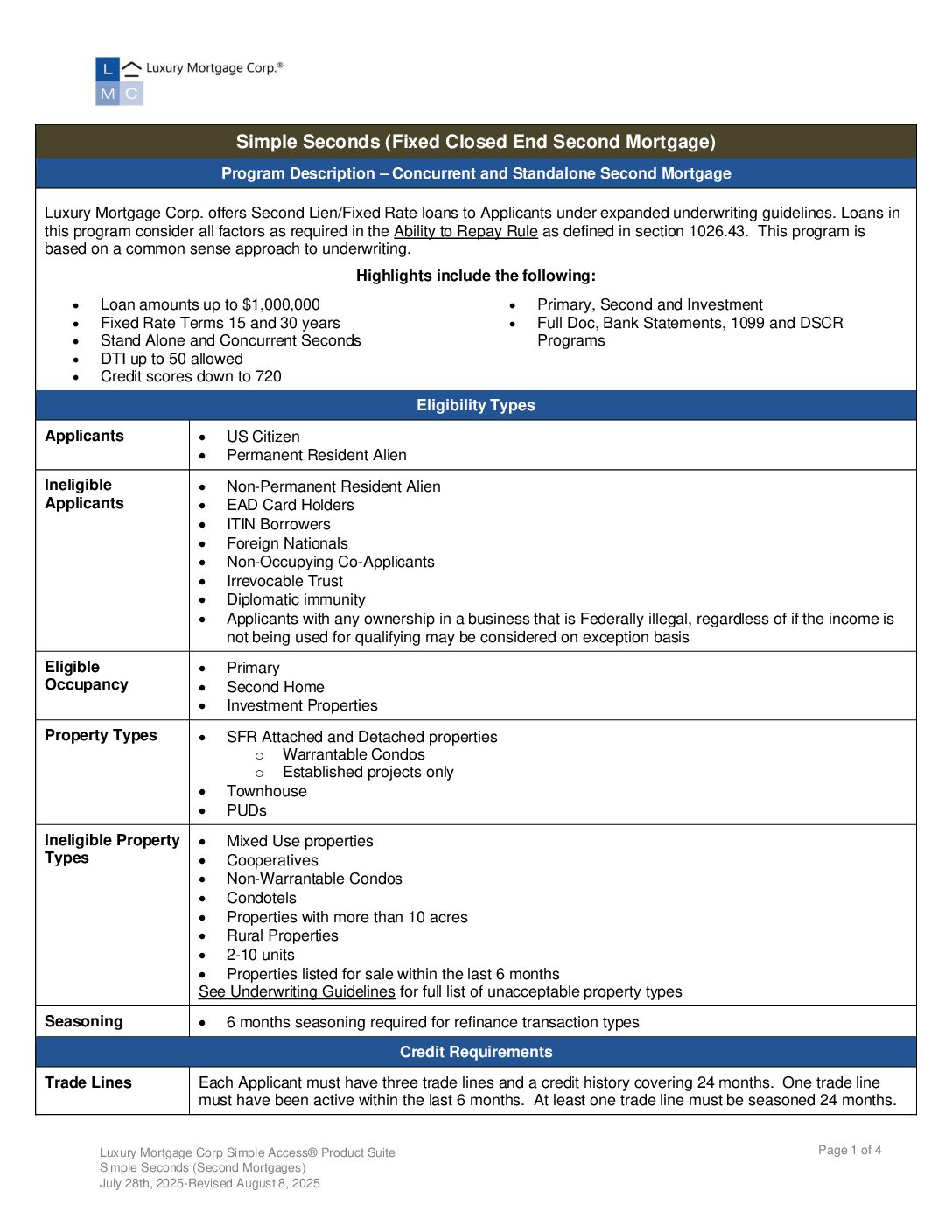 Simple Access - Investor Cash Flow 6.6.1 Wholesale Page 1
